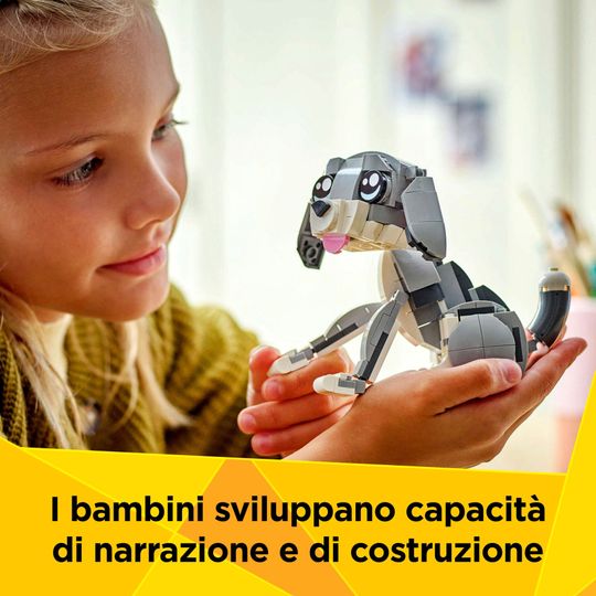 Lego Creator 3 in 1 31163 Gatto Giocoso Giocattolo: Si Trasforma in Piccione o in Cane - LEGO