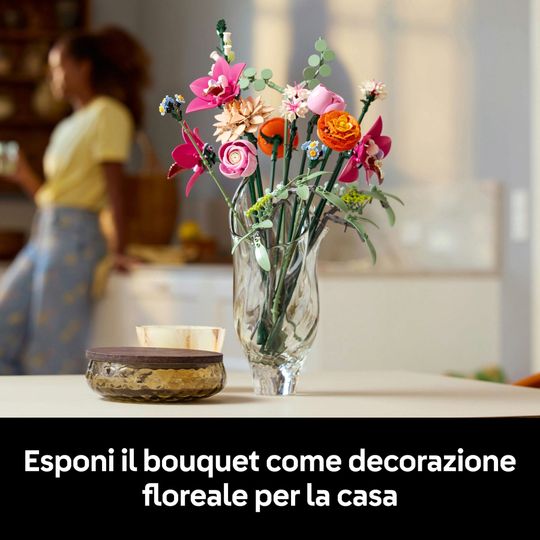 Lego Botanicals 10342 Bouquet di Fiori Rosa - LEGO