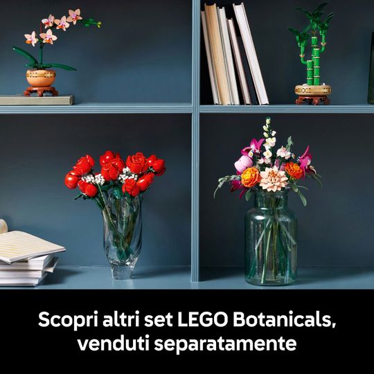 Lego Botanicals 10342 Bouquet di Fiori Rosa - LEGO