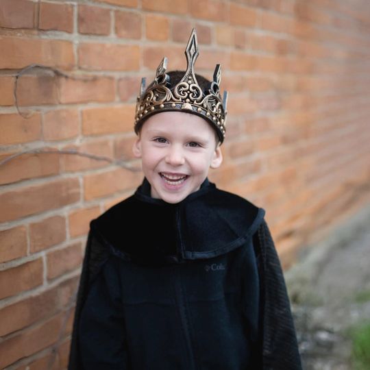 Corona Medievale Oro e Nero - Great Pretenders