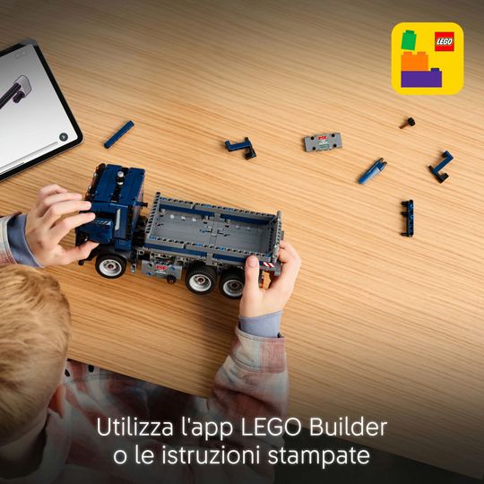 Lego Technic 42203 - Autocarro con Cassone Ribaltabile - LEGO