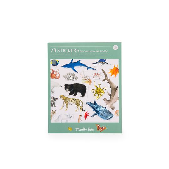 Confenzione 78 Stickers - Tout autour du monde - Moulin Roty