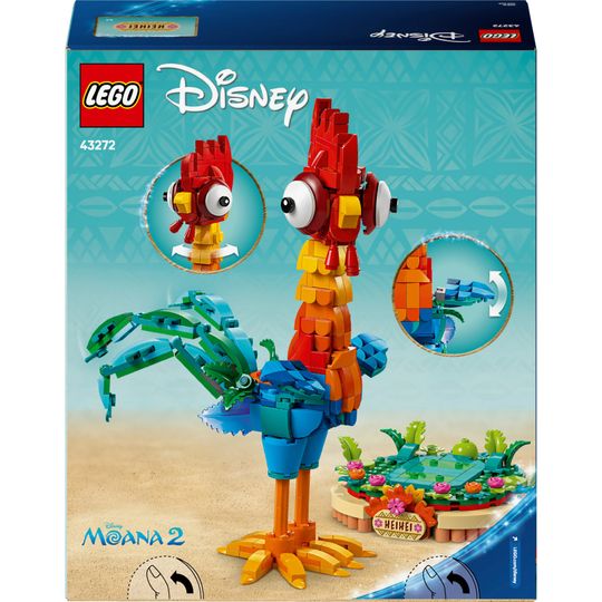 Lego Disney 43272 - Heihei - Modello di Animale Snodabile dal Film Vaiana 2 - LEGO