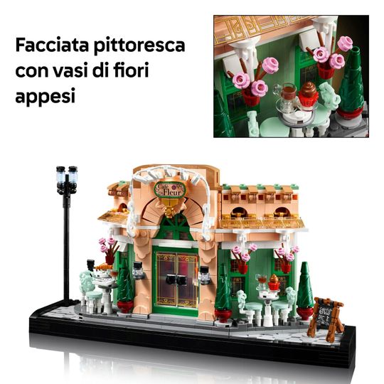 Lego Icons 10362 - Café Francese - Kit Modellismo Fai da Te - LEGO