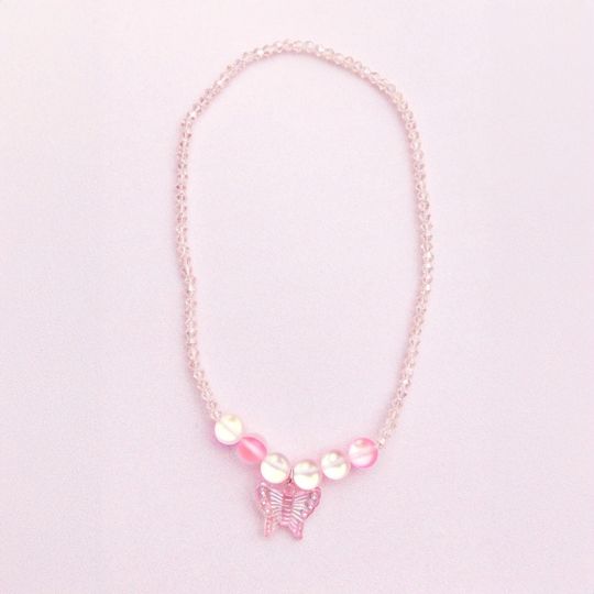 Collana Farfalla Holo Cristallo Rosa - Great Pretenders