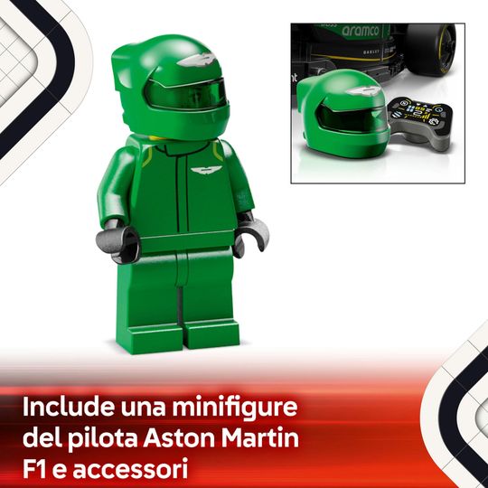Lego Speed Champions 77245 - Auto da Corsa Aston Martin Aramco F1 AMR24 - LEGO