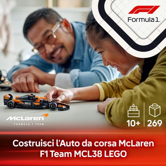Lego Speed Champions 77251 - Auto da Corsa McLaren F1 Team MCL38 - LEGO