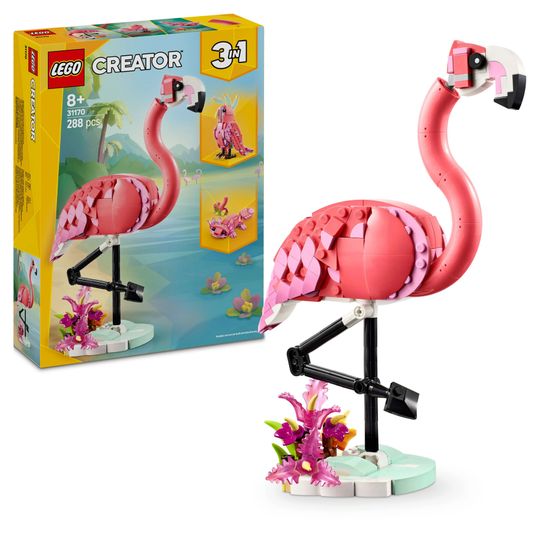 Lego Creator 3in1 31170 - Animali Selvatici - Fenicottero Rosa - LEGO