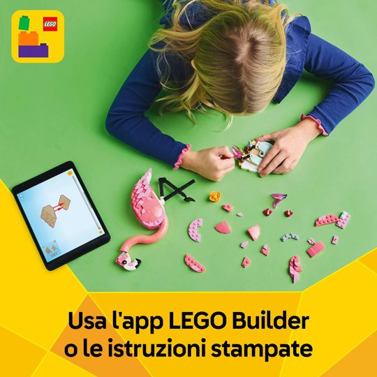 Lego Creator 3in1 31170 - Animali Selvatici - Fenicottero Rosa - LEGO