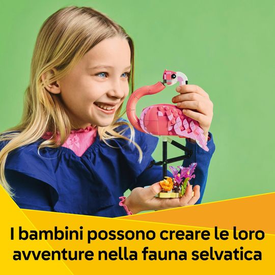 Lego Creator 3in1 31170 - Animali Selvatici - Fenicottero Rosa - LEGO