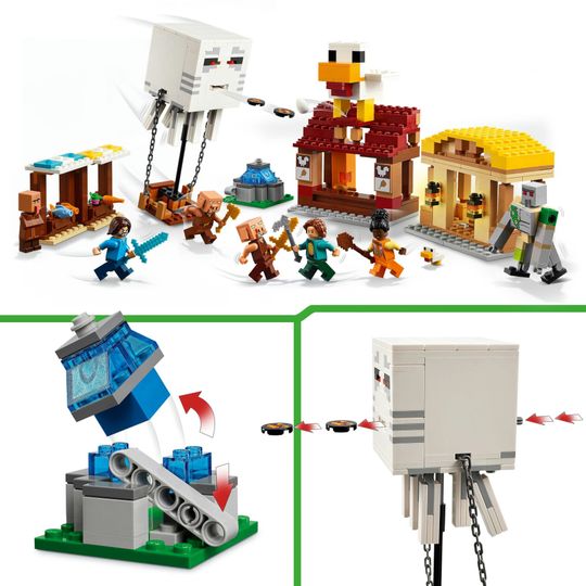 Lego Minecraft 21273 - Attacco al Villaggio del Ghast-Pallone - LEGO