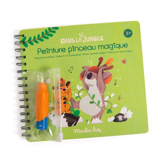 Pittura con pennello magico - Dans la Jungle - Moulin Roty