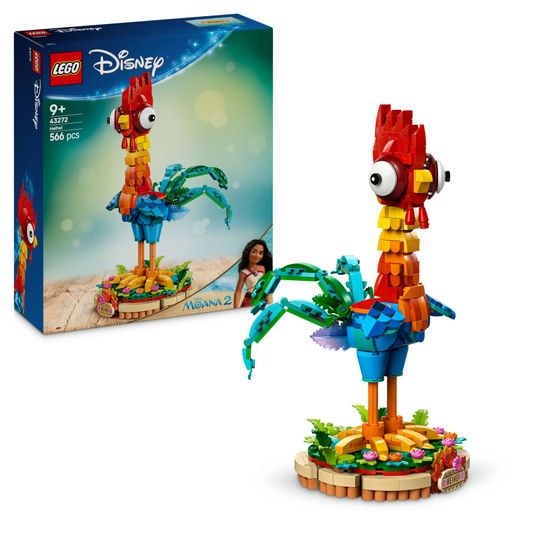 Lego Disney 43272 - Heihei - Modello di Animale Snodabile dal Film Vaiana 2 - LEGO