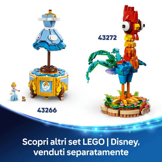Lego Disney 43272 - Heihei - Modello di Animale Snodabile dal Film Vaiana 2 - LEGO