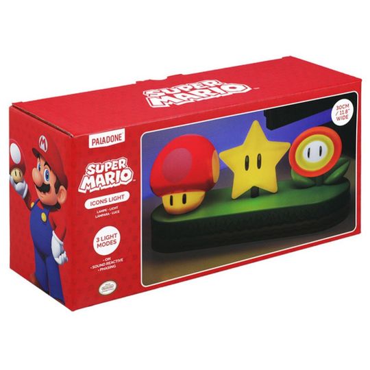 Lampada Icons Super Mario simbols 15 cm, da collezione - Super Mario