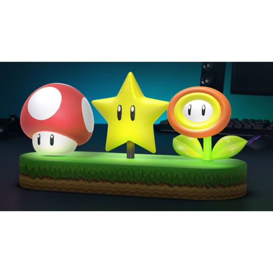 Lampada Icons Super Mario simbols 15 cm, da collezione - Super Mario