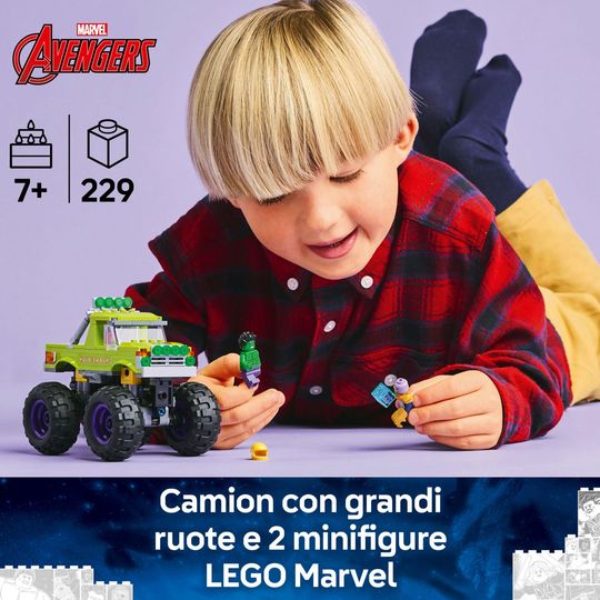 Lego marvel 76312 Truck di Hulk contro Thanos - LEGO, Marvel