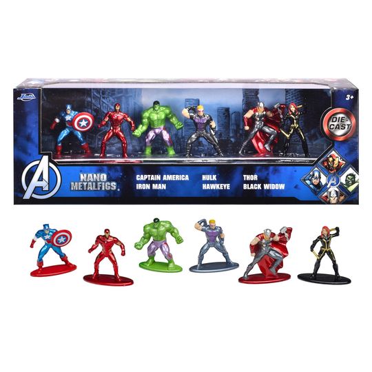 Avengers Diorama pack con sei personaggi di metallo - Marvel