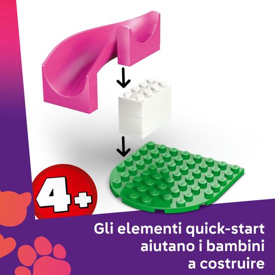 LEGO Friends 42665 Parco giochi cuccioli: scivolo, 2 mini bamboline - LEGO