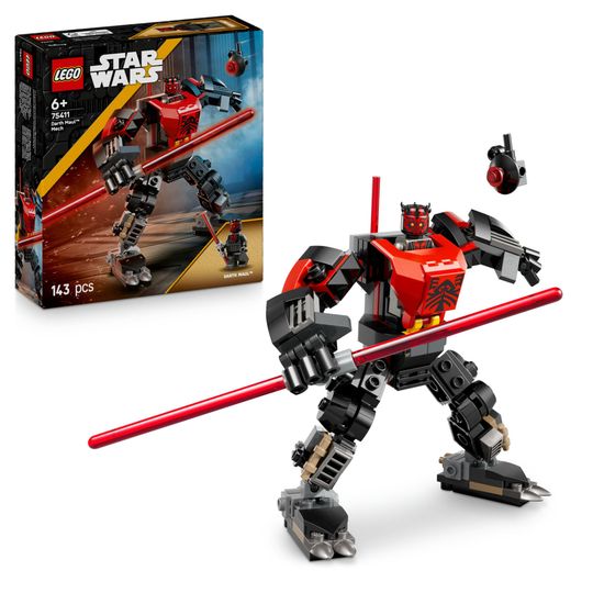 LEGO Star Wars 75411 Mech Darth Maul: action figure, spada laser - LEGO, Star Wars