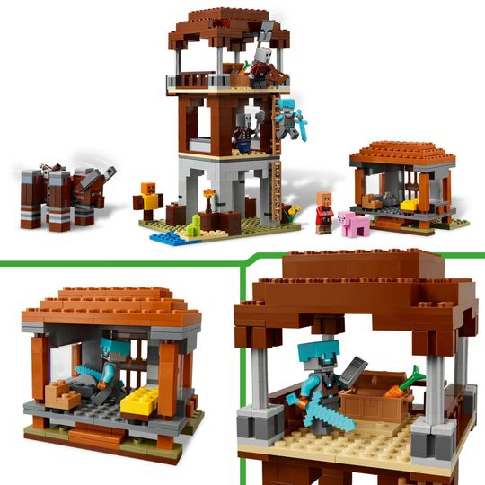 LEGO Minecraft 21278 Avamposto saccheggiatore: fortezza, razziatore - LEGO, Minecraft