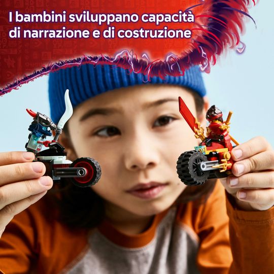 LEGO Ninjago 71838 Moto Kai: 2 motociclette, 2 minifigure - LEGO