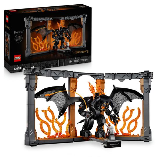LEGO Icons 10367 Book Nook Balrog, Il Signore degli Anelli - LEGO
