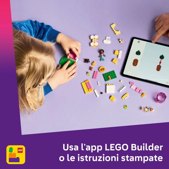 LEGO Friends 42665 Parco giochi cuccioli: scivolo, 2 mini bamboline - LEGO
