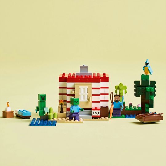 LEGO Minecraft 21275 Casa giungla esplosiva: tnt, barca, 3 personaggi - LEGO, Minecraft