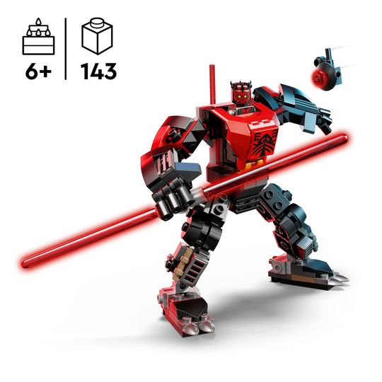 LEGO Star Wars 75411 Mech Darth Maul: action figure, spada laser - LEGO, Star Wars