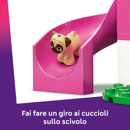 LEGO Friends 42665 Parco giochi cuccioli: scivolo, 2 mini bamboline - LEGO