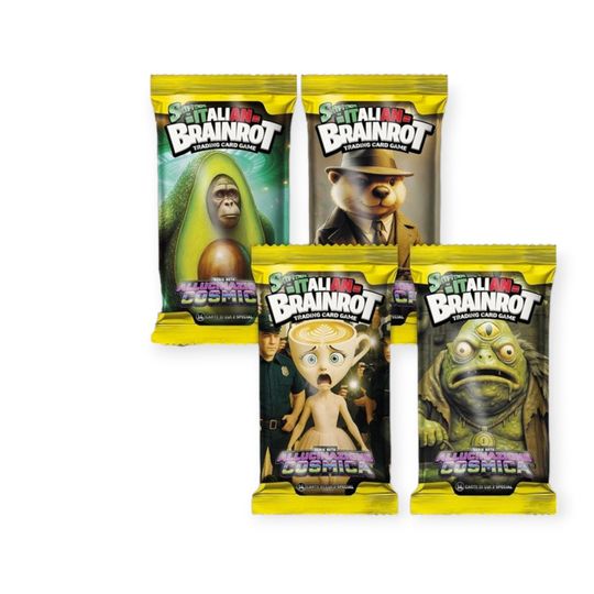 Bustina 7 carte + 1 Special, Skifidol Italian Brainrot, Allucinazione Cosmica - Brainrot
