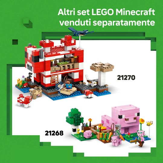 LEGO Minecraft 21282 Le Case Pappagallo Giocattolo con Funzioni - LEGO, Minecraft
