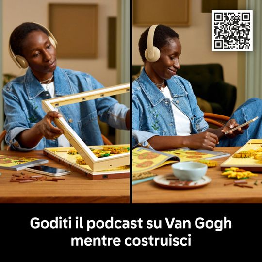 LEGO Art 31215 Van Gogh Girasoli Quadro 3D Da Costruire, da collezione - LEGO