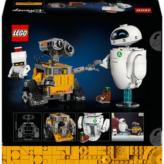 LEGO 43279 Wall-e e Eve, Set Modellismo Per Adulti - Disney, LEGO
