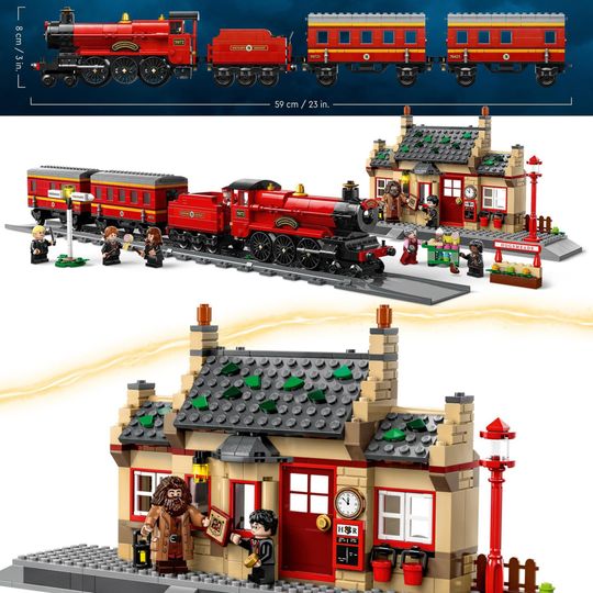 LEGO Harry Potter 76423 Espresso Per Hogwarts e Stazione di Hogsmeade con Treno - Harry Potter, LEGO