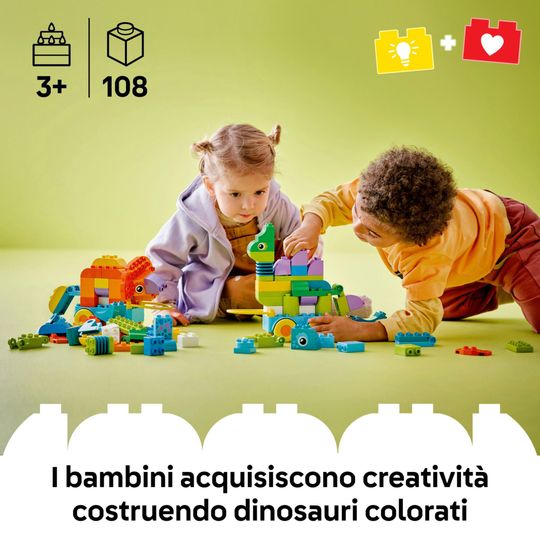 LEGO Duplo 10451 Dinosauri Ruote 3 in 1: Costruisci 3 Coppie - LEGO