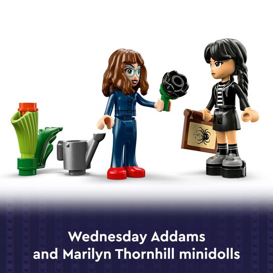 LEGO Wednesday 76784 Fiore di Dalia Nero con 2 Bamboline - LEGO