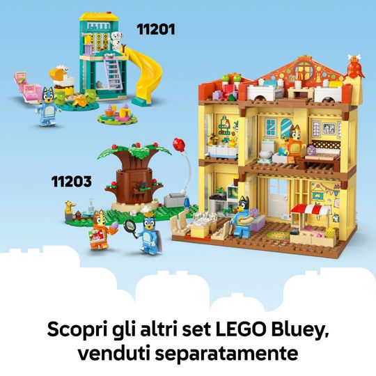 LEGO 11202 Bluey Vacanza in Spiaggia con Auto e 3 Figure - LEGO