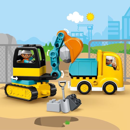LEGO Duplo Town 10931 Camion e Scavatrice Cingolata - LEGO