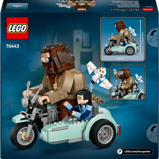 LEGO Harry Potter 76443 Sidecar Hagrid e Harry Moto Giocattolo con Edvige - Harry Potter, LEGO