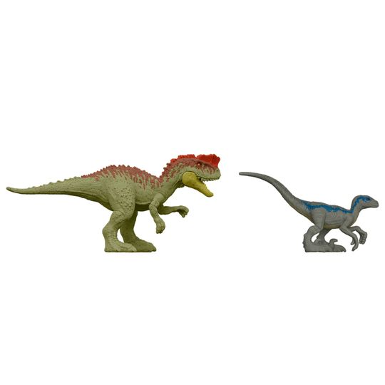 Dinosauro Giocattolo Jurassic World Monolophosaurus Attack Bite, Con Morso E Giunti Mobili, Per Bambini 4+ Anni, 18 Cm