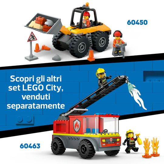 LEGO City 60461 Trattore Agricolo Rosso con Rimorchio e Pecore - LEGO