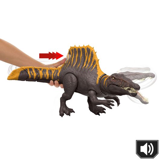 Jurassic World Spinosauro Coda Letale - Dinosauro con 2 Mosse d’Attacco – Mattel - Jurassic World