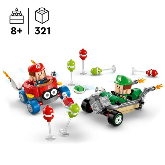 LEGO Super Mario 72034 Mario Kart : Baby Mario vs Baby Luigi - LEGO, Super Mario
