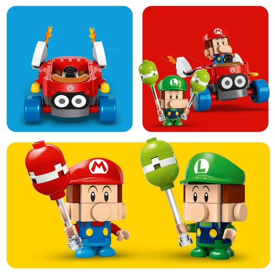 LEGO Super Mario 72034 Mario Kart : Baby Mario vs Baby Luigi - LEGO, Super Mario