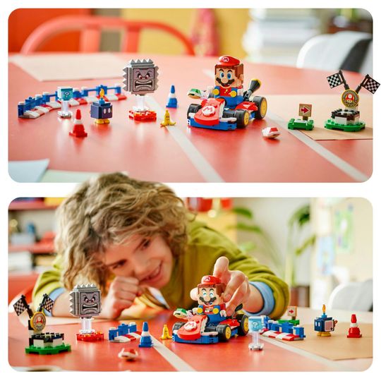 LEGO 72043 Mario Kart con Kart Standard e 3 Personaggi - LEGO, Super Mario