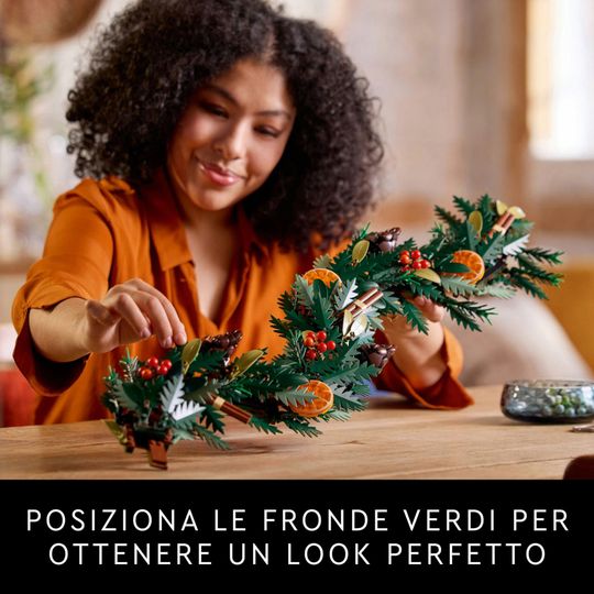 LEGO Icons 10340 Ghirlanda Decorazione Natalizia - LEGO