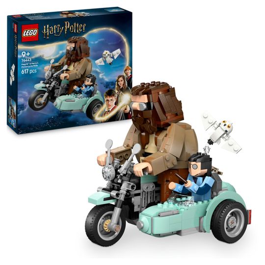LEGO Harry Potter 76443 Sidecar Hagrid e Harry Moto Giocattolo con Edvige - Harry Potter, LEGO