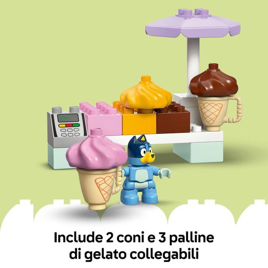 LEGO 10458 Duplo Gelateria Bluey con Macchina e 2 Figure - LEGO
